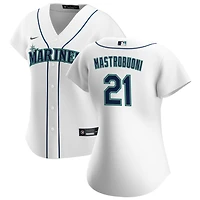 Miles Mastrobuoni Women's Nike White Seattle Mariners Home Replica Custom Jersey