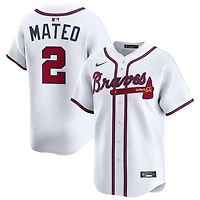 Jorge Mateo Men's Nike White Atlanta Braves Home Limited Custom Jersey