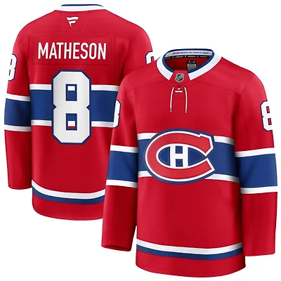 Mike Matheson Men's Fanatics Red Montreal Canadiens Home Premium Custom Jersey