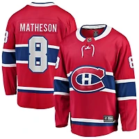 Mike Matheson Men's Fanatics Red Montreal Canadiens Home Breakaway Custom Jersey