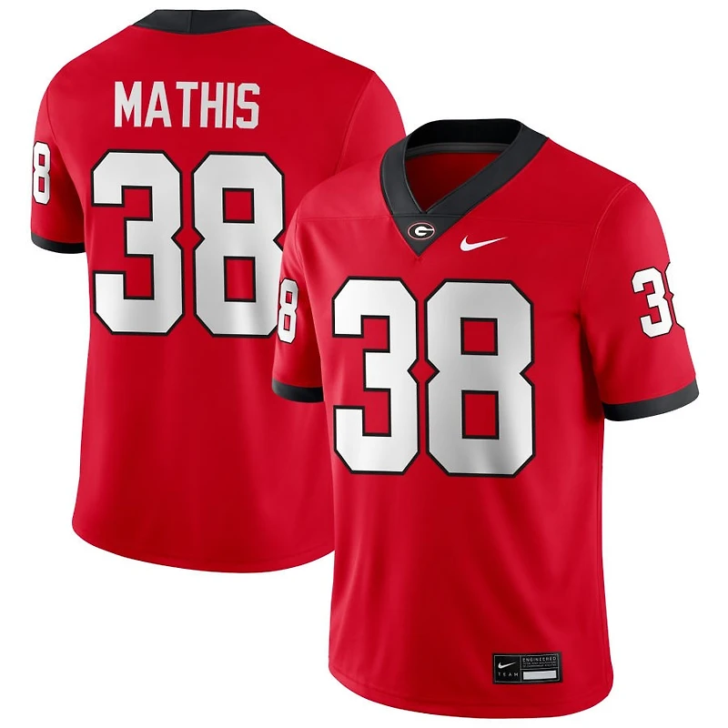 Brandon Mathis Men's Nike Red Georgia Bulldogs NIL Pick-A-Player Game Jersey