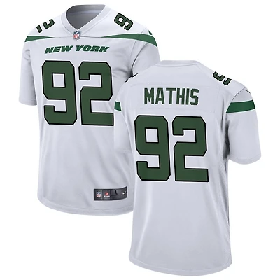 Ochaun Mathis Men's Nike White New York Jets Custom Game Jersey