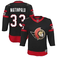 Nikolas Matinpalo Youth Black Ottawa Senators Home Custom Premier Jersey