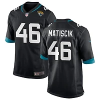 Ross Matiscik Men's Nike Black Jacksonville Jaguars Custom Game Jersey