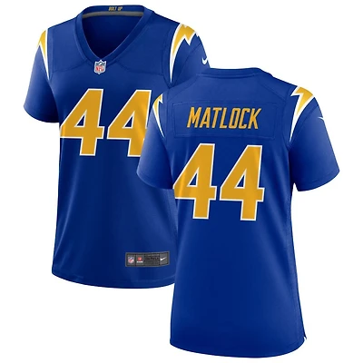 Scott Matlock Women's Nike Royal Los Angeles Chargers Alternate Custom Game Jersey