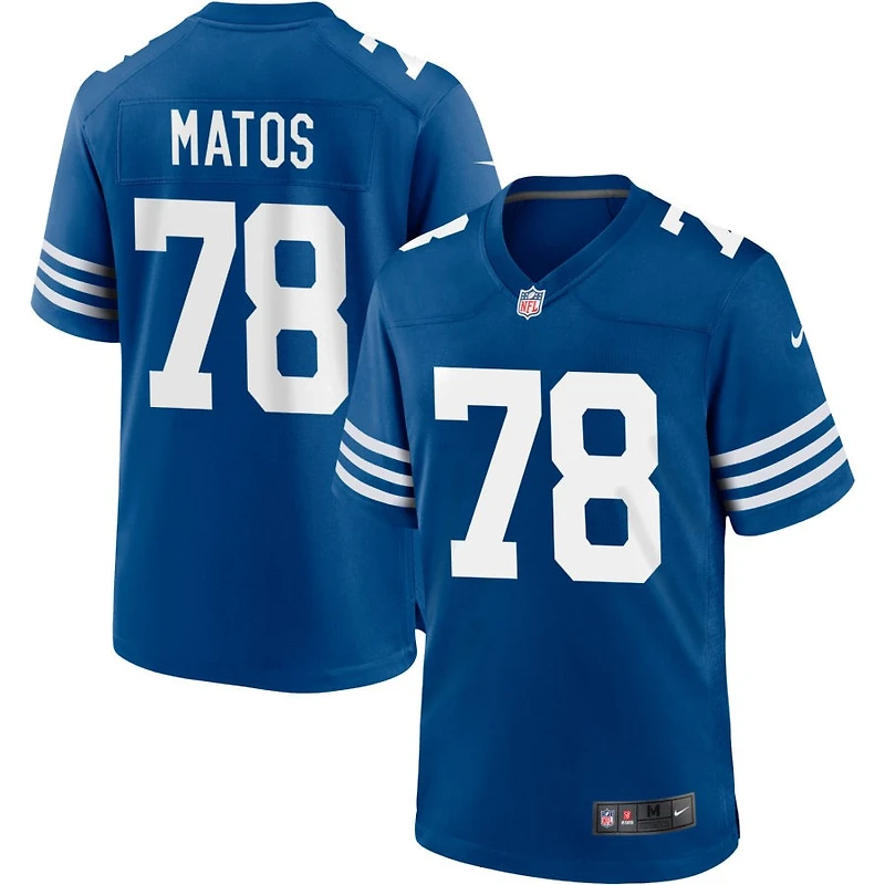 Bayron Matos Men's Nike Royal Indianapolis Colts Alternate Custom Jersey