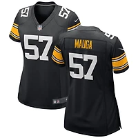 Kana'i Mauga Women's Nike Black Pittsburgh Steelers Alternate Custom Game Jersey