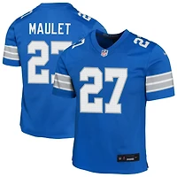Arthur Maulet Youth Nike Blue Detroit Lions Custom Game Jersey