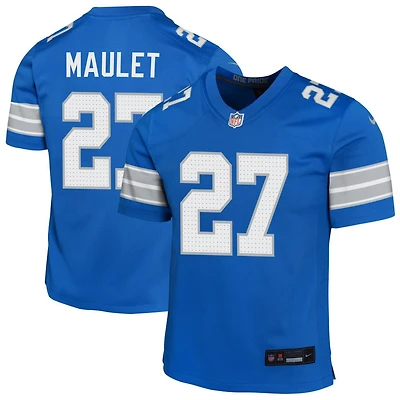 Arthur Maulet Youth Nike Blue Detroit Lions Custom Game Jersey