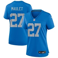 Arthur Maulet Women's Nike Blue Detroit Lions Alternate Custom Game Jersey