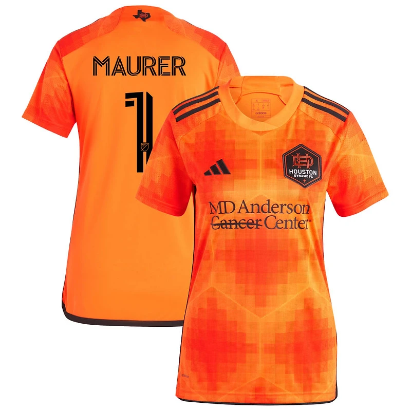 Jimmy Maurer Women's adidas Orange Houston Dynamo FC 2023 El Sol Replica Custom Jersey
