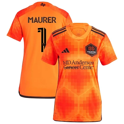 Jimmy Maurer Women's adidas Orange Houston Dynamo FC 2023 El Sol Replica Custom Jersey