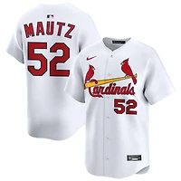 Brycen Mautz Men's Nike White St. Louis Cardinals Home Limited Custom Jersey