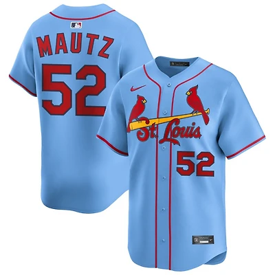 Brycen Mautz Men's Nike Light Blue St. Louis Cardinals Alternate Limited Custom Jersey