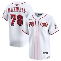 Zach Maxwell Men's Nike White Cincinnati Reds Home Limited Custom Jersey