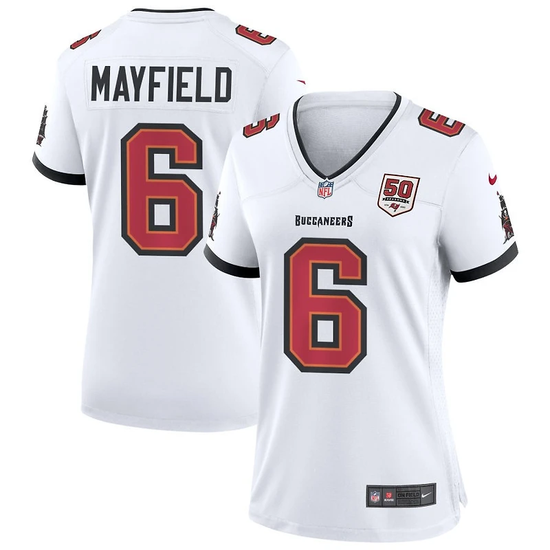 Baker Mayfield Women's Nike White Tampa Bay Buccaneers 50th Season Custom Game Jersey