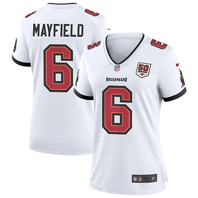 Baker Mayfield Women's Nike White Tampa Bay Buccaneers 50th Season Custom Game Jersey