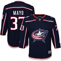 Dysin Mayo Youth Navy Columbus Blue Jackets Home Premier Custom Jersey