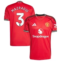 Noussair Mazraoui Men's adidas  Red Manchester United Home 2025/26 Custom Replica Jersey