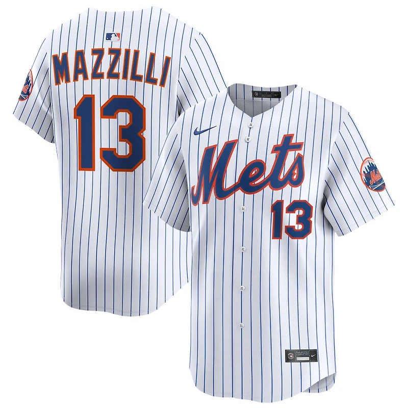 Lee Mazzilli Men's Nike White New York Mets Home Limited Pick-A-Player Retired Roster Jersey