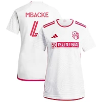 Mamadou Mbacke Fall Mbacke Women's adidas  White St. Louis City SC 2024 The Confluence Kit Replica Custom Jersey