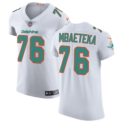 Roy Mbaeteka Men's Nike White Miami Dolphins Vapor Untouchable Elite Custom Jersey