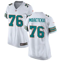 Roy Mbaeteka Women's Nike  White Miami Dolphins Alternate Custom Game Jersey