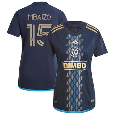 Oliver Mbaizo Women's adidas Navy Philadelphia Union 2024 The XV Kit Replica Custom Jersey