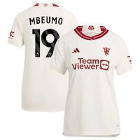Bryan Mbeumo Women's adidas  White Manchester United 2023/24 Third Replica Custom Jersey