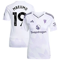 Bryan Mbeumo Women's adidas White Manchester United 2025/26 Away Replica Custom Jersey