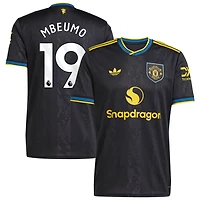 Bryan Mbeumo Men's adidas  Black Manchester United 2025/26 Third Replica Custom Jersey
