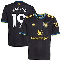 Bryan Mbeumo Youth adidas  Black Manchester United 2025/26 Third Replica Custom Jersey