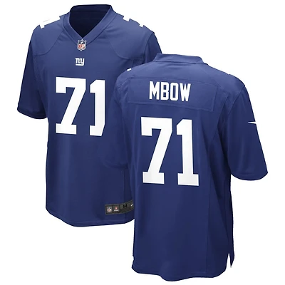 Marcus Mbow Men's Nike Royal New York Giants Custom Game Jersey