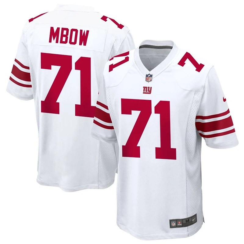 Marcus Mbow Men's Nike White New York Giants Custom Game Jersey