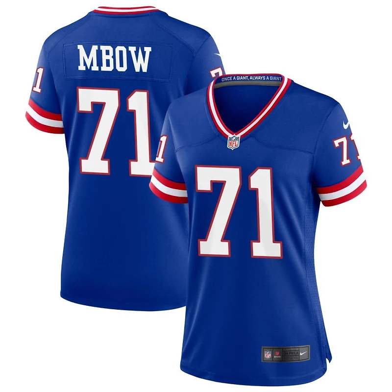 Marcus Mbow Women's Nike Royal New York Giants Classic Custom Game Jersey