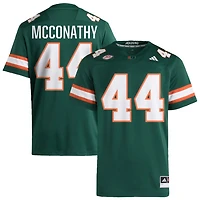 Cole McConathy Men's adidas  Green Miami Hurricanes NIL Pick-A-Player Alternate Premier Football Jersey