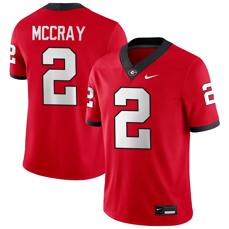 Josh McCray Men's Nike Red Georgia Bulldogs NIL Pick-A-Player Game Jersey