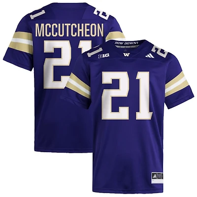 Dyson McCutcheon Men's adidas  Purple Washington Huskies NIL Pick-A-Player Home Premier Football Jersey