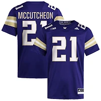 Dyson McCutcheon Men's adidas  Purple Washington Huskies NIL Pick-A-Player Home Premier Football Jersey