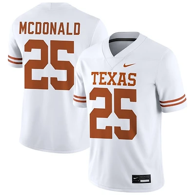 Jelani McDonald Men's Nike White Texas Longhorns NIL Pick-A-Player Game Jersey