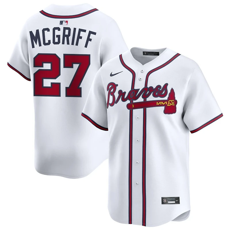 Fred McGriff Men's Nike White Atlanta Braves Home Limited Pick-A-Player Retired Roster Jersey