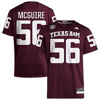 Nelson McGuire Men's adidas  Maroon Texas A&M Aggies NIL Pick-A-Player Home Premier Football Jersey