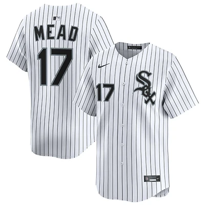 Curtis Mead Men's Nike White Chicago White Sox Home Limited Custom Jersey