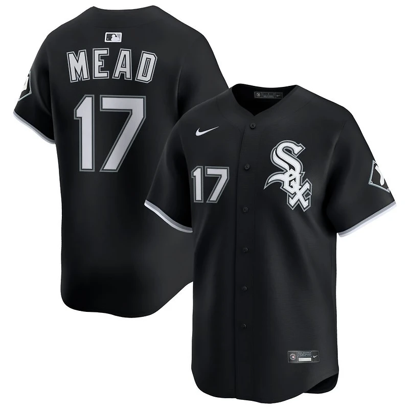 Curtis Mead Men's Nike Black Chicago White Sox Alternate Limited Custom Jersey