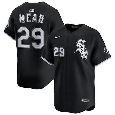 Curtis Mead Men's Nike Black Chicago White Sox Alternate Limited Custom Jersey