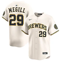Trevor Megill Men's Nike Cream Milwaukee Brewers Home Limited Custom Jersey