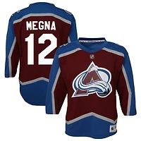 Jayson Megna Youth Burgundy Colorado Avalanche Home Custom Replica Jersey