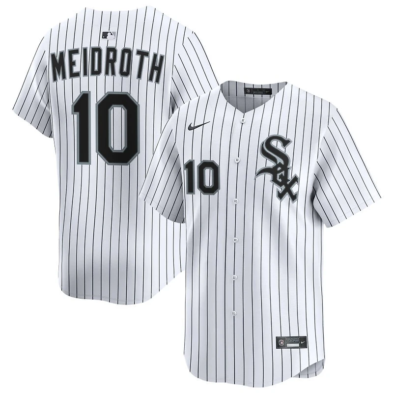 Chase Meidroth Men's Nike White Chicago White Sox Home Limited Custom Jersey