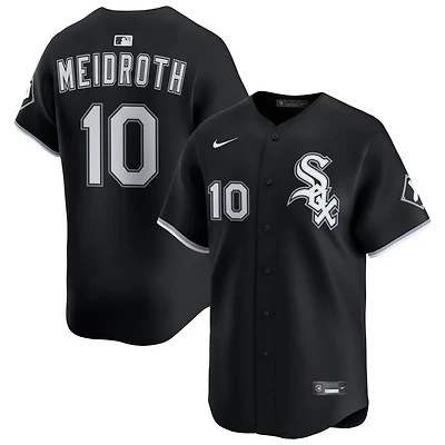 Chase Meidroth Men's Nike Black Chicago White Sox Alternate Limited Custom Jersey