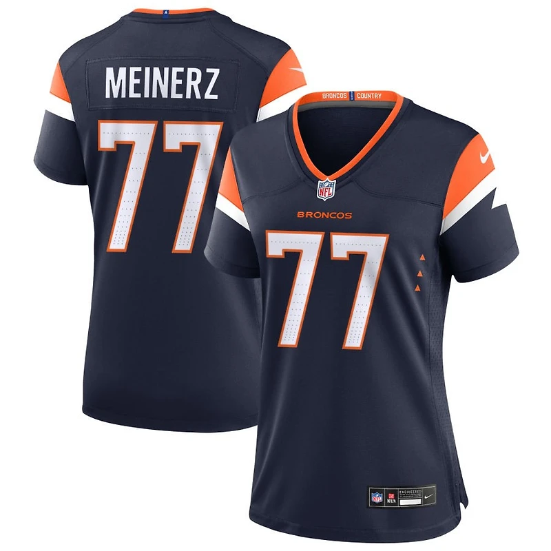 Quinn Meinerz Women's Nike  Navy Denver Broncos Alternate Mile High Collection Custom Game Jersey